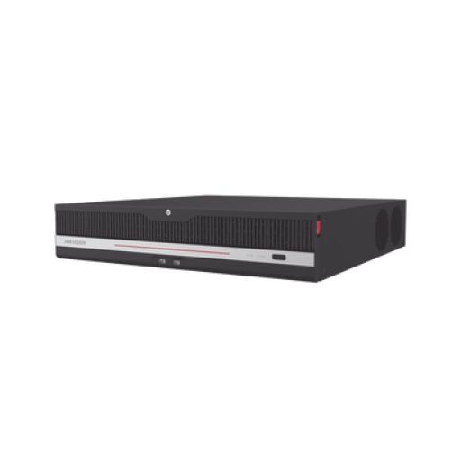Hikvision Digital Technology  NVR 12 Megapixel (4K) / 32 Canales IP / 8 Bahías de Disco Duro / 2 Tarjetas de Red / Soporta RAID / HDMI en 4K / Soporta POS / Reconocimiento Facial / Bases de Datos / Hasta 100,000 Fotografías