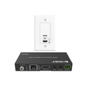 Epcom Kit Extensor HDBaseT | 4K2K@60Hz 40m | 1080p 70m | Función PoC | IR Bidireccional | RS-232 | 