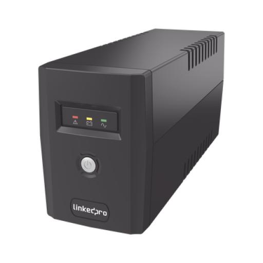 LINKEDPRO BY EPCOM UPS L/INTERACTIVA  600VA/360W, 6 TOMAS 5-15R, REGULADOR D/VOLT., PROT. RJ45 + USB