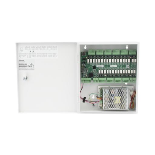 AKUVOX Controlador de Elevador IP Para 32 Pisos / Gestión 100% en la Nube / Interfaz Web / Pases Temporales desde App / Activación de Pisos desde App/ Wiegand / POE / 20,000 Tarjetas /100,000 Eventos / Compatible con Videoporteros Akuvox