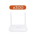 FiberHome Kit 300 Piezas ONU GPON WiFi 2.4/5 GHz MIMO 2x2, 4 puertos Gigabit + 1 POTS + USB, conector SC/UPC