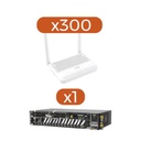 FiberHome Kit 300 ONT´s HG6145D2 ONU GPON 4 GE + POTS + WIFI AC CON SC/UPC + 1 OLT AN60002-AC
