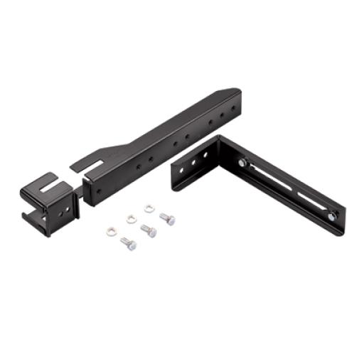 Panduit Soporte en L Para Canaletas FiberRunner 4x4 o 6x4, Para Instalación en Riel de Charola Tipo Escalerilla, Color Negro