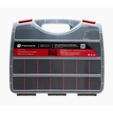 Precision Caja Organizadora con 21 Divisiones Fabricada en Plástico de Alta Resistencia de 38x31x7 cm.
