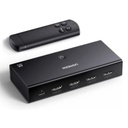 Ugreen Conmutador HDMI Switch 4@60Hz | 3 Entradas a 1 Salida | 3D | HDR | Dolby Atmos | DTS5.1/7.1 | HDCP2.2 | PCM2.0 | HDMI2.0 | Reduce el Retraso y la perdida de fotogramas | Incluye Control Remoto.