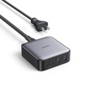 Ugreen Cargador de escritorio de 65W | 4 Puertos de Carga Rápida | 2 USB-C | 2 USB-A | Tecnología GaN II +SIC | Power Delivery 3.0 | Quick Charge 4.0 | Chip Confiable y Carga Inteligente | Optimiza la Experiencia de Carga.