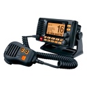 Uniden Radio Móvil Marino VHF, color negro con receptor de GPS integrado, Tx: 156.025 - 157.425 MHz, Rx: 156.050 - 163.275 MHz, 25W de potencia, sumergible IPX8 incluye micrófono y cable de alimentación
