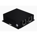 WI-TEK Inyector PoE Extenido Industrial / PoE 802.3 af/at Hasta 30W / Conexión plug and play / Alcance de hasta 250 metros / Aplicaciones CCTV / Alimentación PoE af/at o Vcc 37-57 Vcc