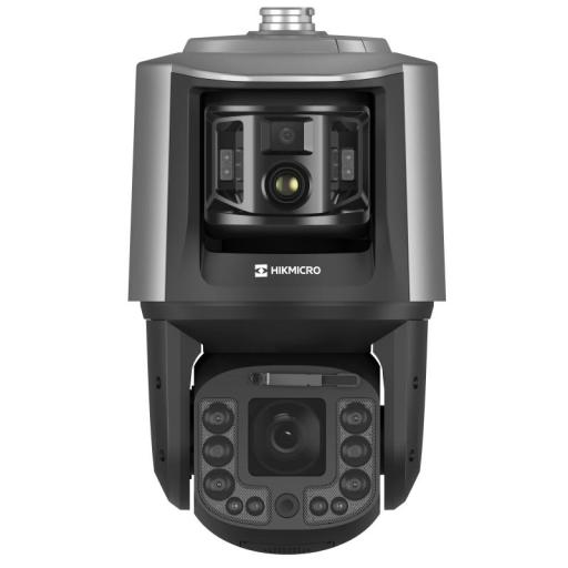 HIKMICRO [TandemVu] Domo PTZ IP 4 Megapixel con 40X Zoom con Cámara Optica Fija de 4 Megapixel Cámara Térmica 256 x 192 con Lente 9.7 mm 