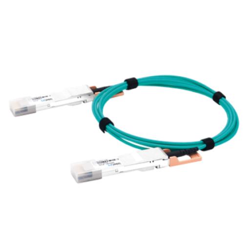 Linkedpro Cable AOC QSFP-DD de 400 Gbps a 400 Gbps / Cable de fibra óptica Activo / Longitud: 2 metros