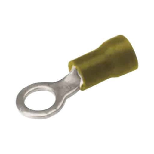 HUBBELL BURNDY Zapata Terminal de Ojillo  para Tornillo 3/16 in (5 mm) calibre 12-10 AWG con aislamiento de vinilo.