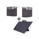 ECOFLOW Kit de Estación de Energía Portátil 1024Wh + Batería Externa 1024Wh + Panel Solar Flexible 400W (2024Wh Totales)