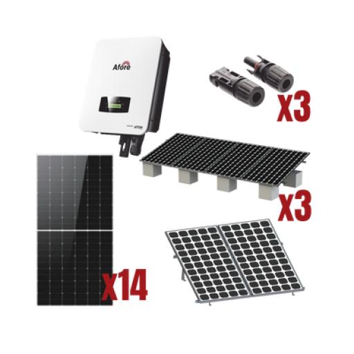 AFORE Kit Solar Interconexion  / 8kW  220Vca / Inversor AFORE / Montaje Incluido  