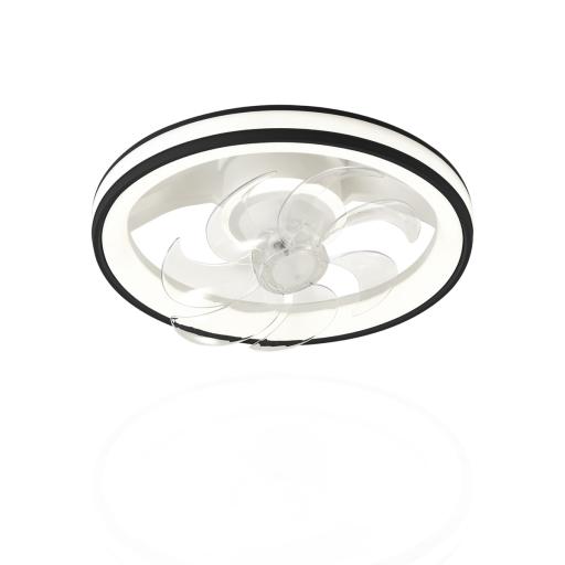 JWJ Ventilador de Techo con Luminario LED de  110 V CA 50/60 Hz /  88 W /4500 Lm / 6500 - 4 000 - 2 700 K /3 Tonos de Luz / 501 mm / 6 Velocidades / Dimeable.