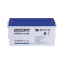Epcom Batería 12 Vcc / 150 Ah / UL / Tecnología AGM-VRLA / CICLO PROFUNDO / Uso en aplicación fotovoltaica / terminales T5