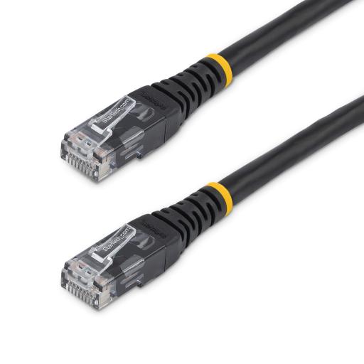 StarTech.com CABLE 91CM RED UTP RJ45 CAT6 ETHERNET GIGABIT MOLDEADO NEGRO