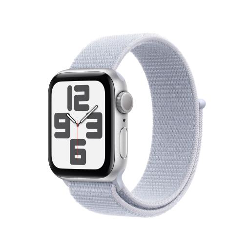 APPLE WATCH SE GPS 40MM SILVER ALUMINIUM CASE WITH BLUE CLOUD SPOR