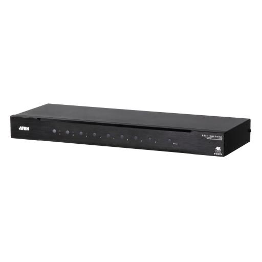 ATEN Switch HDMI | 8 Entradas x 1 Salida | Resolución True 4K 4:4:4 | Control RS-232 e IR | HDCP 2.2 | HDR10+ | Plug & Play 