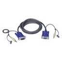 ATEN Cable VGA con audio de 1,8 m