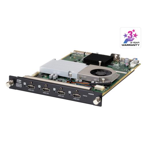 ATEN Tarjeta de Salida HDMI 4K | 4 Puertos | HDCP 2.2 | EDID Expert | Seamless Switch | Compatible con VW3620