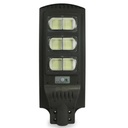 JWJ Alumbrado Publico con Panel Solar y Sensor de Movimiento de 120 W/ Luz Blanca 6 500 °k/ Dimensiones 625 x 240 mm / Ángulo de Luz 120°.