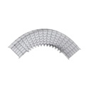 CHAROFIL Curva Pre-Fabricada Horizontal de 90° con medidas de 33 mm de Peralte y 200 mm Ancho (33/200 mm)