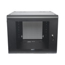 Linkedpro Gabinete de Pared con Puerta Perforada, 635mm de Profundidad, 9U Rack de 19'', Acero Reforzado
