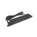 HOFFMAN PDU Básico de Montaje en Rack, Con 6 Salidas Frontales NEMA 5-15R,  Enchufe de Entrada NEMA 5-15P, de 19in, 1UR, 15 Amp, 120 Vca 
