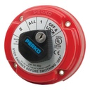 PERKO Switch Selector de Batería de Servicio Mediano con Bloqueo por Medio de Llave, para Sistemas Eléctricos Marinos
