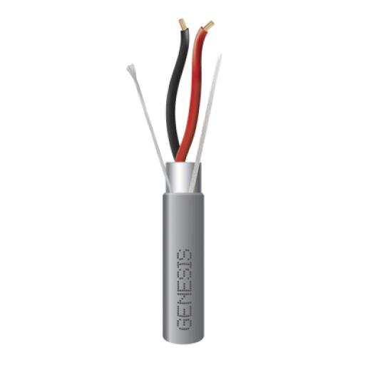 ADEMCO Bobina de 305 Metros / Cable 2 x 18 AWG / Color Gris / Blindado / Riser / Aplicaciones de Audio Control de Acceso y Automatización