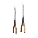 Klein Tools Juego de 2 Pinzas de Punta Doblada y Punta de Aguja de Gran Alcance 33 cm