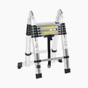 Precision Escalera Telescópica de Aluminio Tipo Tijera de 1.9 + 1.9 Metros de Altura
