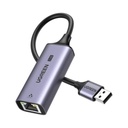 Ugreen Adaptador USB-A 3.0 a Ethernet 2.5G | Chip de Última Generación RTL8156BG | Indicadores Led | Caja de Aluminio | Diseño Reforzado | Compacto y Portátil | Compatible con Laptop /PC/NAS/Enrutador/Switch de Ethernet, etc.