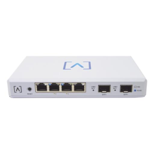 ALTA Labs Router VPN / 4 puertos 10/100/1000/2500 Gbps (2 puertos PoE af/at) / 2 puertos SFP+ 10Gbps / Filtrado Avanzado DPI: Bloqueo de Contenido / Administración nube gratuita / Soporta UPnP