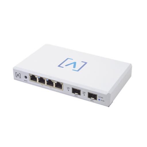ALTA Labs Router VPN / 4 puertos 10/100/1000/2500 Gbps (2 puertos PoE af/at) / 2 puertos SFP+ 10Gbps / Filtrado Avanzado DPI: Bloqueo de Contenido / Administración nube gratuita / Soporta UPnP