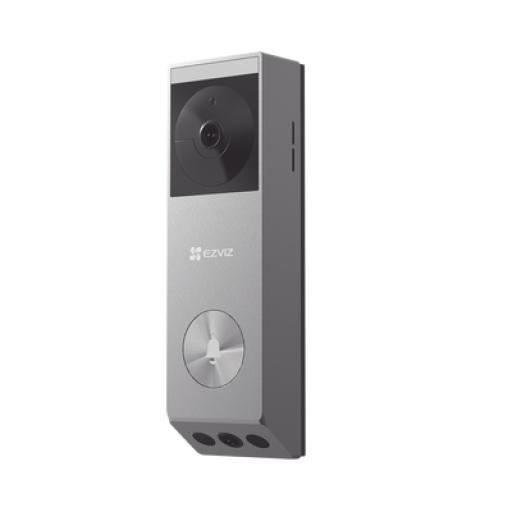 EZVIZ Doorbell de Bateria Recargable con Panel Solar / 3 megapíxel / Doble Lente / Protección IP65 / Audio de Dos Vías