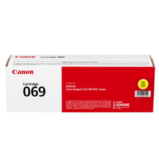 Canon Cartucho de Tóner Canon 069 Rendimiento 1900 Páginas Amarillo