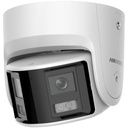 Hikvision Digital Technology [PROTECCIÓN ACTIVA] Turret IP 4 Megapixel / 2 Lentes de 2.8 mm (Imagen Panorámica 180°) / 30 mts IR / Exterior IP67 / Luz Intermitente y Alerta de Audio / Audio Bidireccional / ACUSENSE / WDR 120 dB / Micro SD