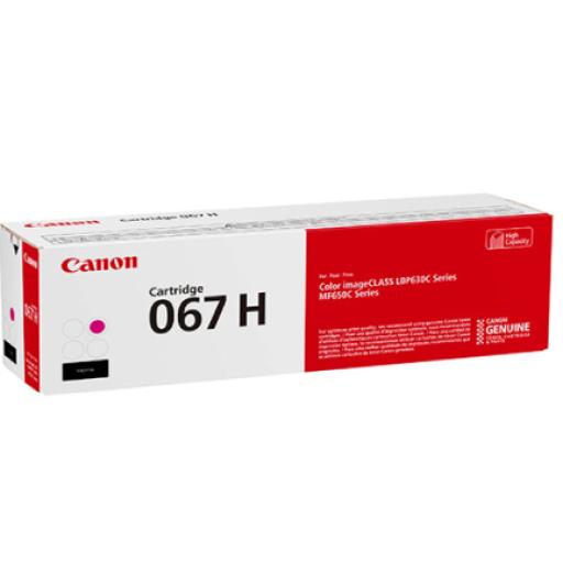 Canon Cartucho de Tóner Canon 067 H Rendimiento 2350 Páginas Magenta
