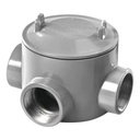 RAWELT Caja con Tapa Tipo GRT de 1/2" (12.7mm) / Caja a Prueba de Explosión / Para Áreas Peligrosas  / Libre de Cobre.