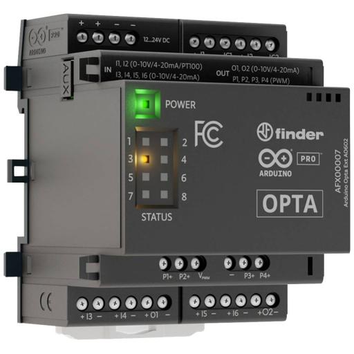 ARDUINO LLC AFX00006 - Arduino Opta® Ext D1608S: Salidas de relé de estado sólido