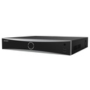 Hikvision Digital Technology NVR 12 Megapixel (4K) / 16 canales IP / AcuSense (Evita Falsas Alarmas) / Reconocimiento Facial /  4 Bahías de Disco Duro /  HDMI en 4K / Alarmas I/O