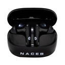 AUDIFONOS NACEB (NA-0322) IN-EARS, BLUETOOTH 5.3, USB TIPO C , CONTROL TACTIL, ANS+ENC