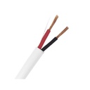 Linkedpro Bobina de Cable 305 Metros: 2 x 16 AWG, Color Blanco, CMR, Para Sistemas de Seguridad y Alarmas