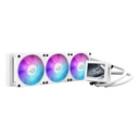 VENTILADOR P/CPU ASUS (ROG RYUJIN III 360 ARGB EXTREME WHT)3FANS 120MM,LCD 3.5",ENFRIAMIENTO LIQUIDO