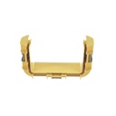 Panduit Union Recta "Cople", Para Canaleta FiberRunner™ 6X4, Color Amarillo