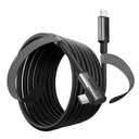 Ugreen Cable USB-C a USB-C (Cable Link) | 5 metros (16 pies) |  Transferencia de Alta Velocidad | Carga Rápida | Un Extremo Angulado | Caja de Aluminio | Nylon Trenzado.