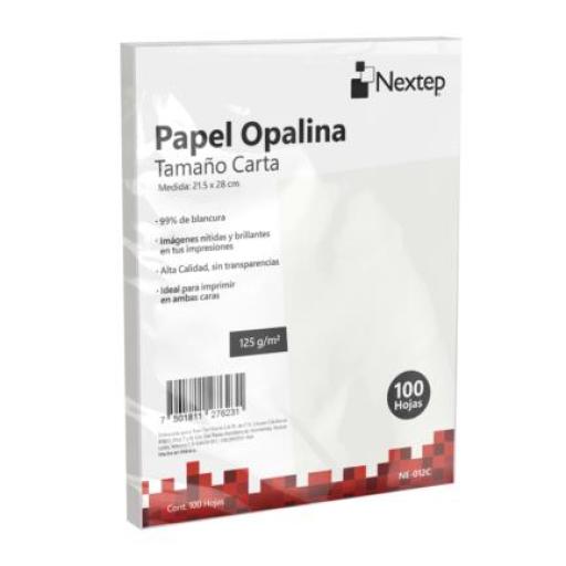Nextep Papel Opalina Nextep Blanca c/100 125 gr