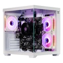 GABINETE NACEB (NA-0636B) GAMER MINI-PECERA, M-ATX, BLANCO, VENTANA, INCLUYE 3*VENTILADORES ARGB