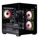 GABINETE NACEB (NA-0636N) GAMER MINI-PECERA, M-ATX, NEGRO, VENTANA, INCLUYE 3* VENTILADORES ARGB